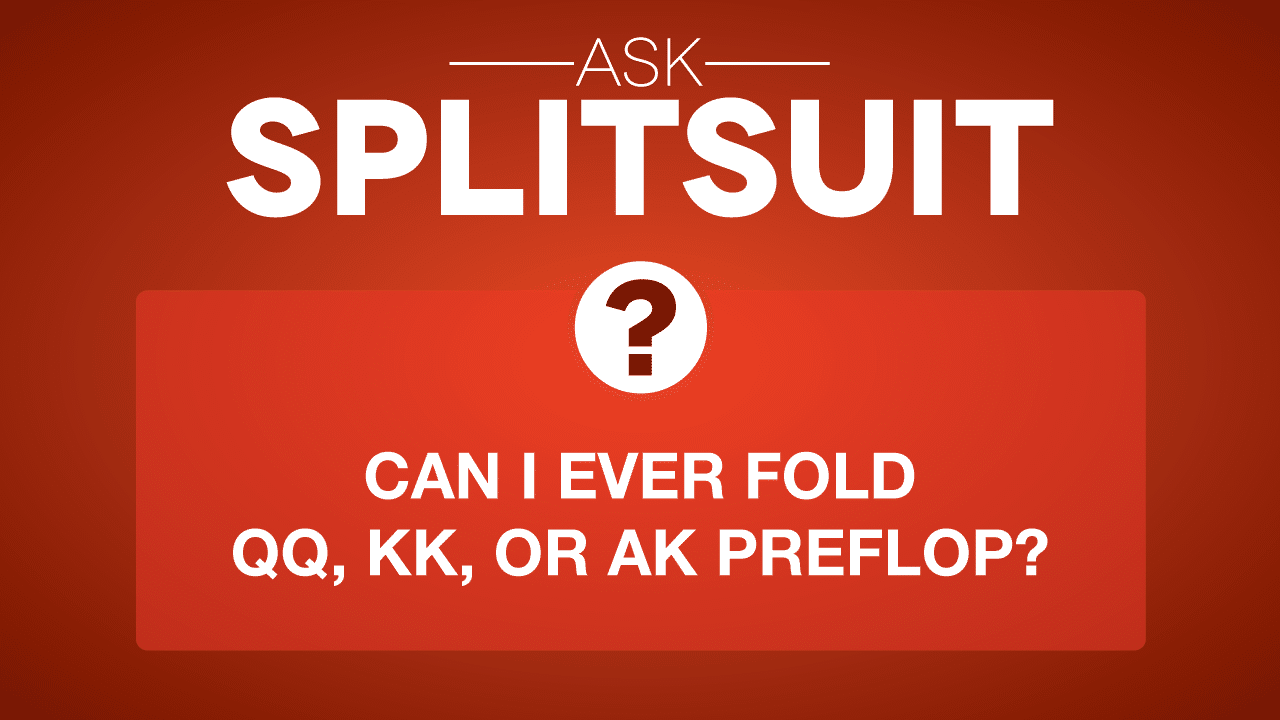 Should you ever fold QQ preflop?