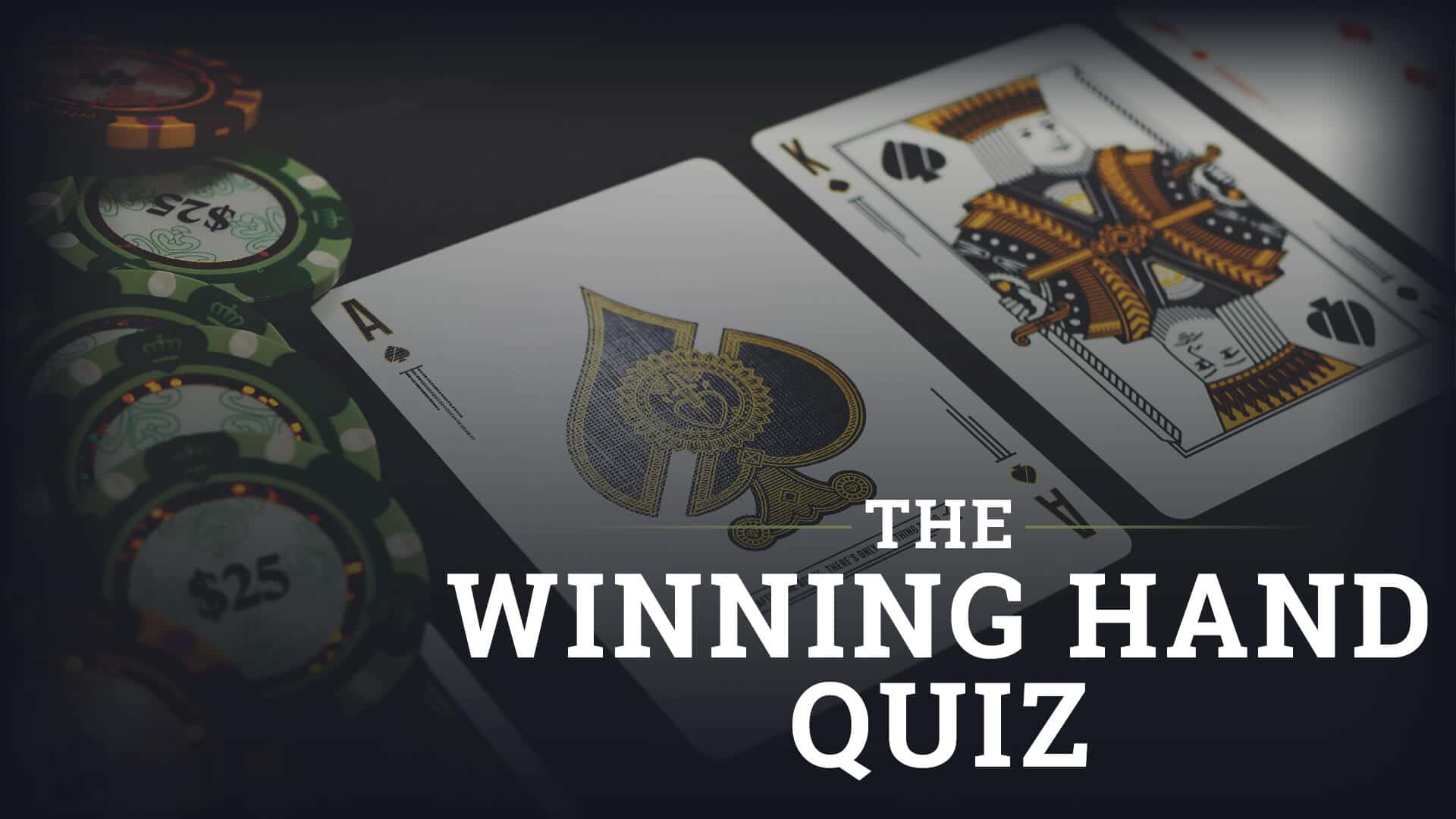 Winning Poker Hand Free Quiz