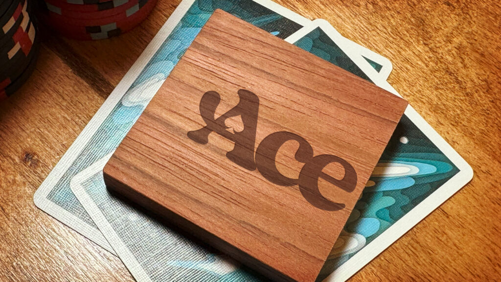 Exotic Wood Poker Card Protectors. Get Yours
