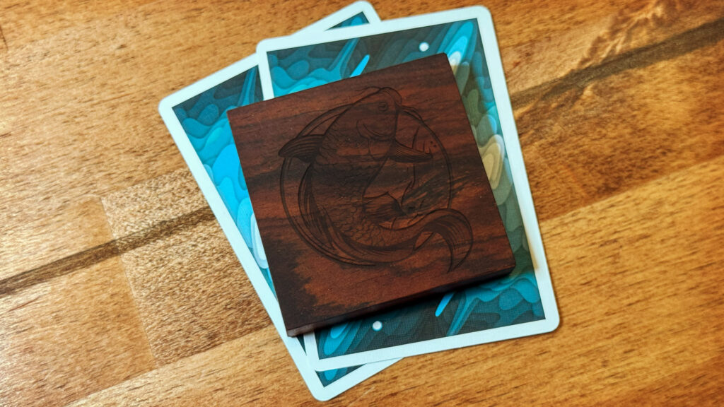 Card Protector: Cocobolo Square + Koi
