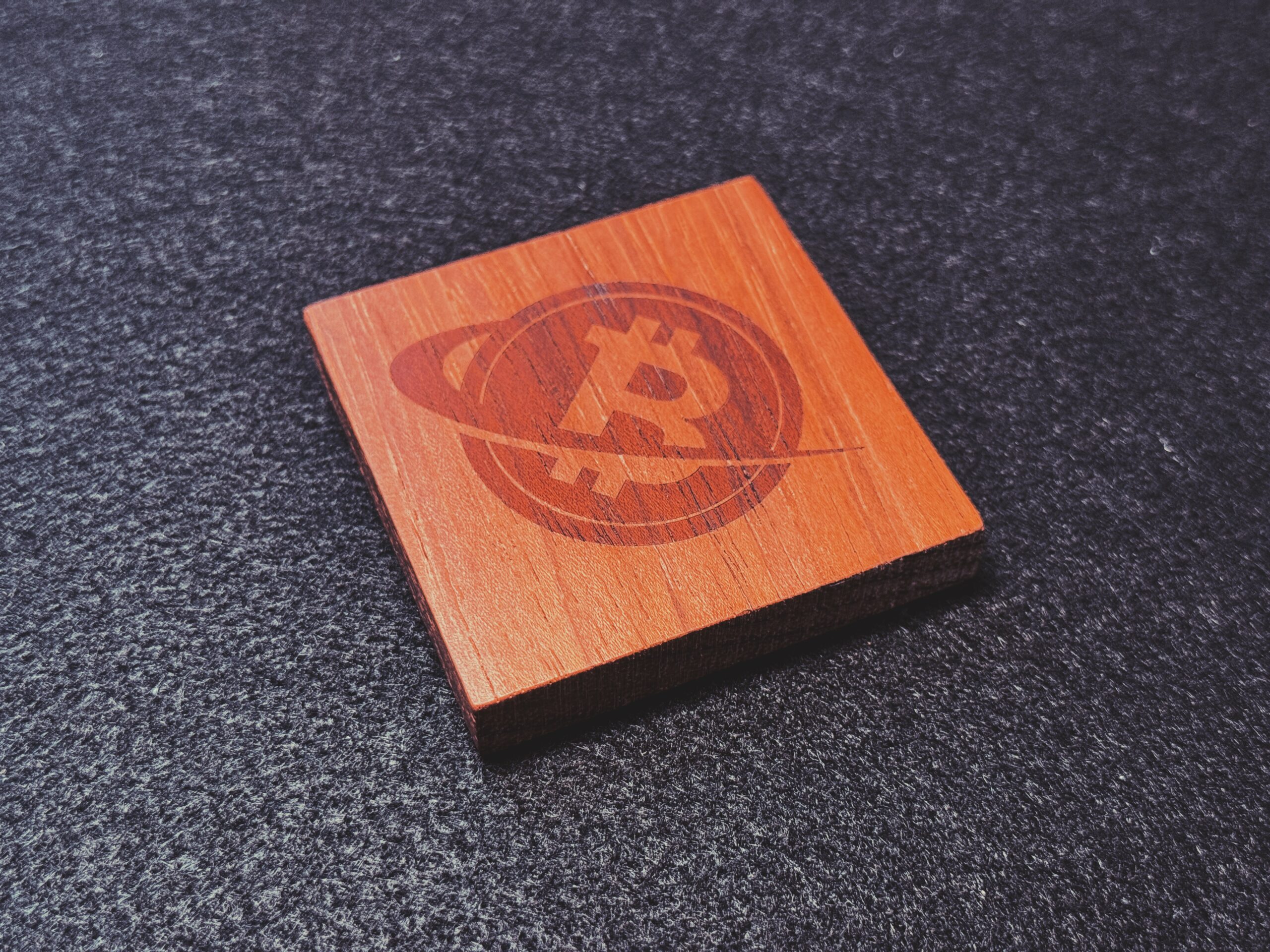 Bitcoin Swoosh On Brazilian Cherry